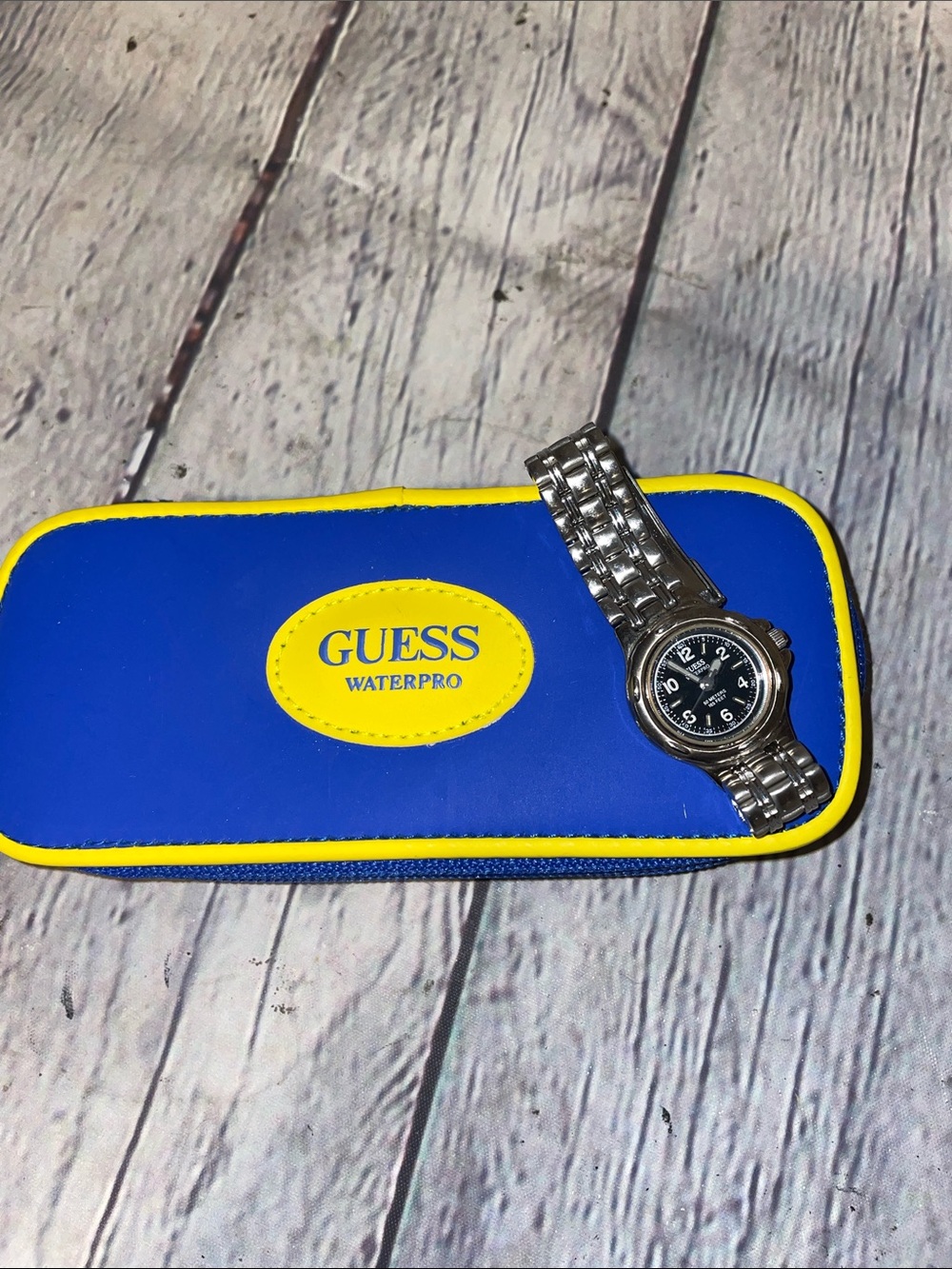 Guess Stainless Steel Watch with Black Dial Women’s Waterpro